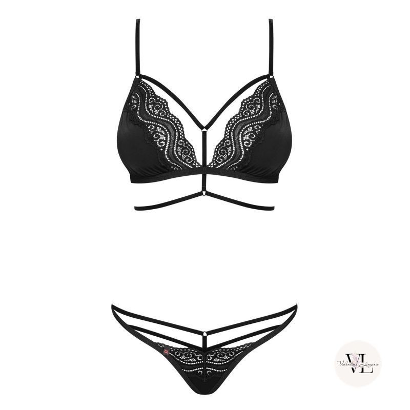 Ensemble Sexy Diyosa Noir Valentina Lingerie