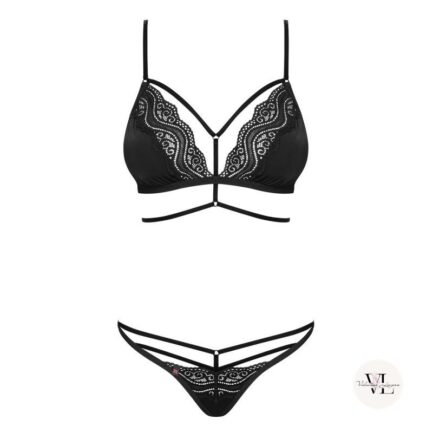 ensemble lingerie deux pièces en dentelle pour femme
