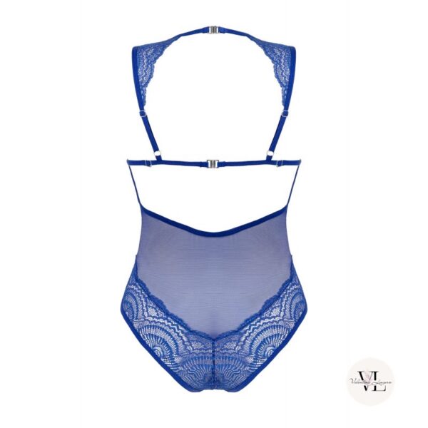 Body dentelle bleue Gisela - Valentina Lingerie